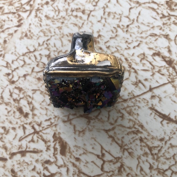 SOLD - ADINA MILLS Titanium Quartz ring ~6.5 $160 - Picture 4 of 5